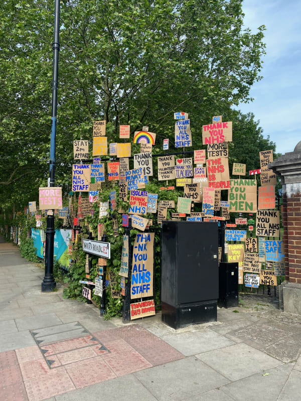 Peter Liversidge, Sign Paintings for the NHS, 2020