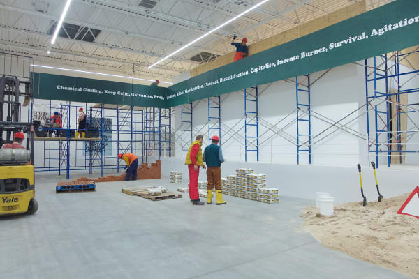 Chou Yu-Cheng, "Chemical Gilding, Keep Calm, Galvanise, Pray, Gradient, Ashes, Manifestation, Unequal, Dissatisfaction, Capitalise, Incense Burner, Survival, Agitation, Hit, Day Light. VI'", 2019