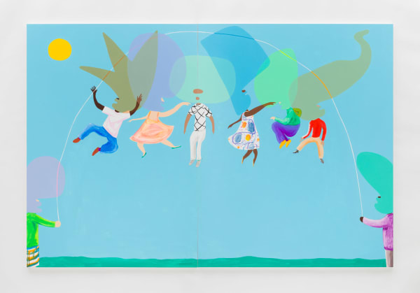 Peter McDonald, Skipping Rope (diptych), 2019