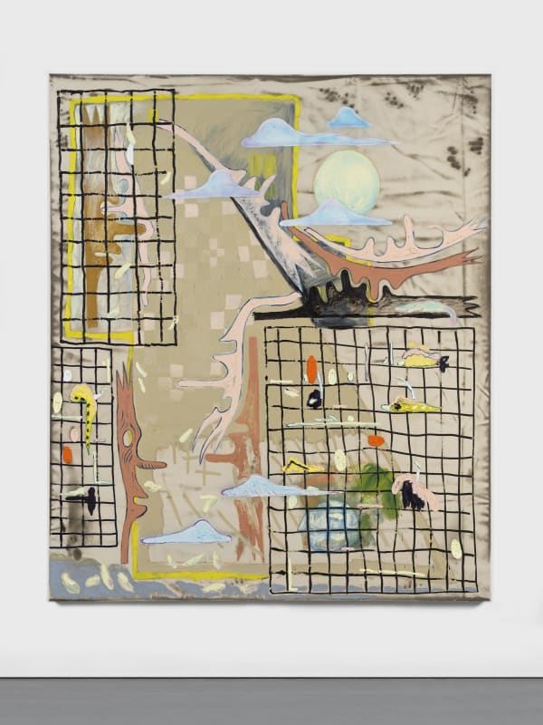 Florian Meisenberg, Uptown Ikebana (how to fold your soul into a camel, which looks like swan), 2020