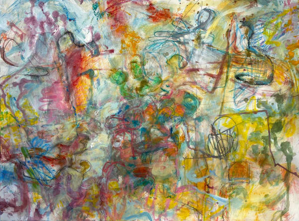 Immersion, 2020 acrylic and drawing media on paper 22 x 30 in.