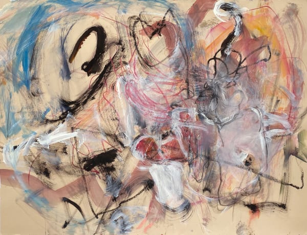 Conversation, 2020 acrylic and drawing media on paper 22 x 30 in.