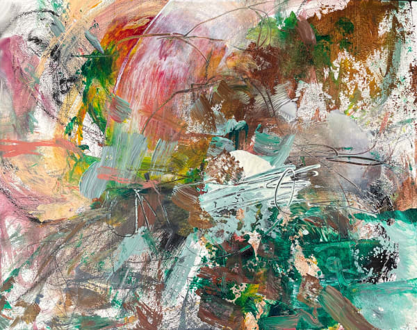 Seeds of Hope, 2021 acrylic and drawing media on paper 11 x 14 in.