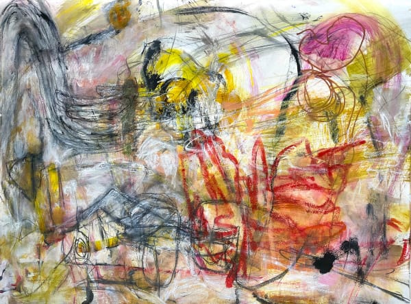 Interchange, 2020 acrylic and drawing media on paper 22 x 30 in.