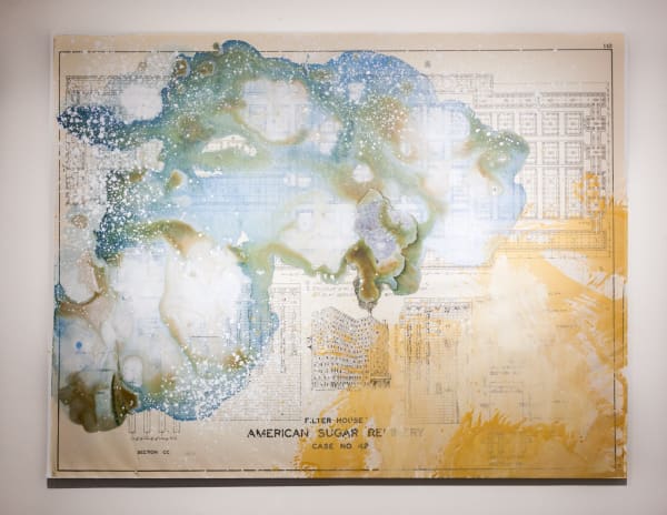 Firelei Báez living monuments in historical chapters, 2018 Acrylic and ink on canvas 93 1/2 x 121 in 237.5 x 307.3 cm