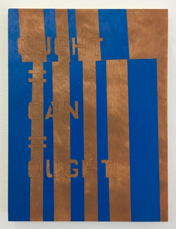 Patrick Chamberlain Ought = Can ≠ Ought, 2016 Oil on panel 12 x 9 x 1 in 30.5 x 22.9 x 2.5 cm