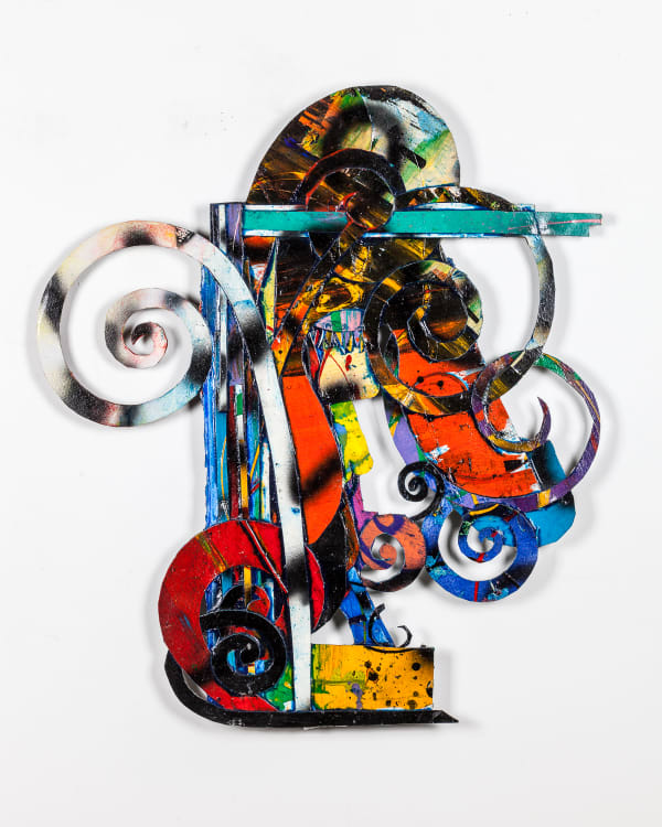 Al Loving Memories of Midtown #14, 1991 Acrylic on rag paper mounted on plastic 36 1/2 x 32 1/2 x 3 in 92.7 x 82.5 x 7.6 cm