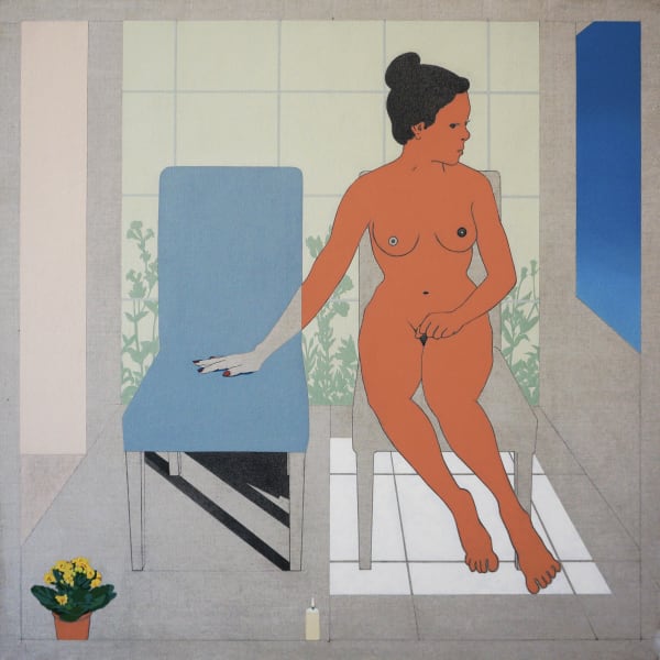 Jeffly Gabriela Molina I Miss You, 2017 Oil and graphite on linen 44” x 44”