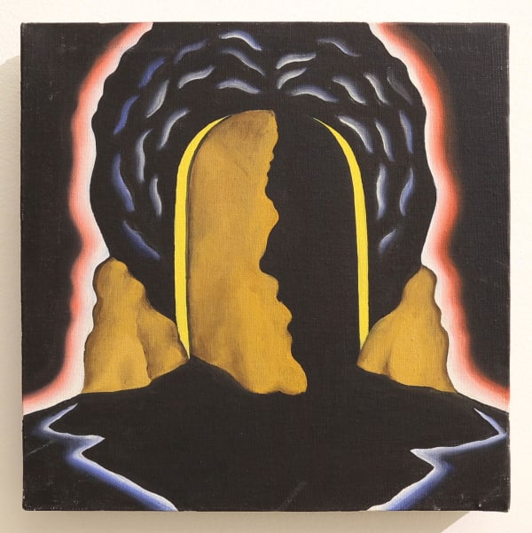 Roger Brown, Untitled (Central Arch, Profile, Hair Form, Halo), 1968