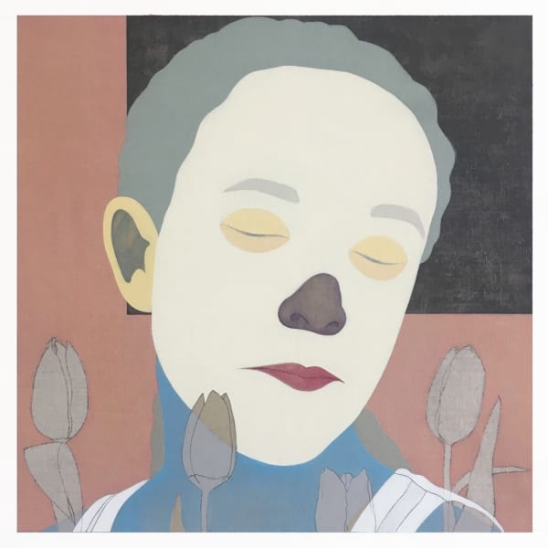 Jeffly Gabriela Molina El Bello, 2017 Oil and graphite on linen 20” x 20”