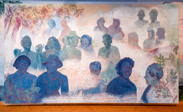 Firelei Báez, Elegant gathering in a secluded garden (or the many bridges we crossed)