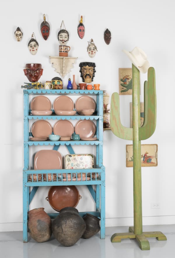 Roger Brown, Virtual Still Lives : Studio Right: Blue Hutch, c. 1980