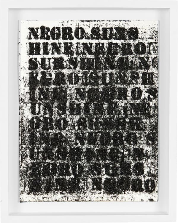Glenn Ligon, Study for Negro Sunshine II, #76, 2011