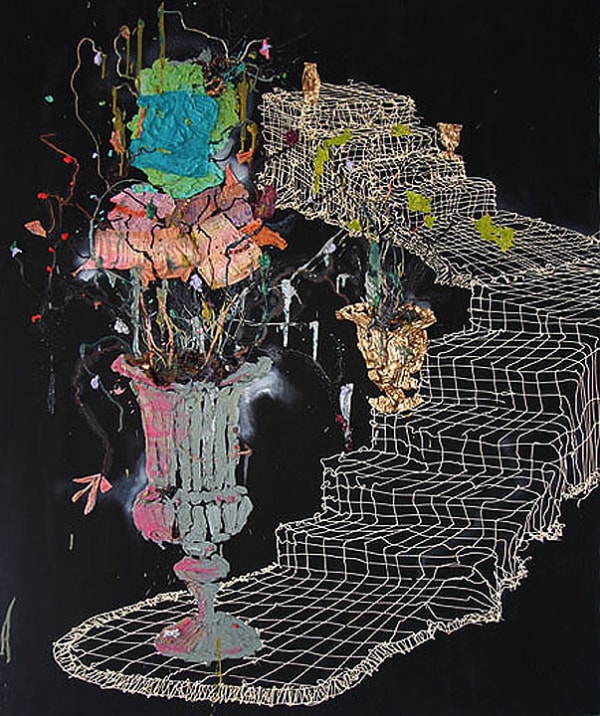 Angel Otero Bingo Night, 2009 Silicone, spray paint and oil on canvas 72 x 60 x 2 in 182.9 x 152.4 x 5.1 cm