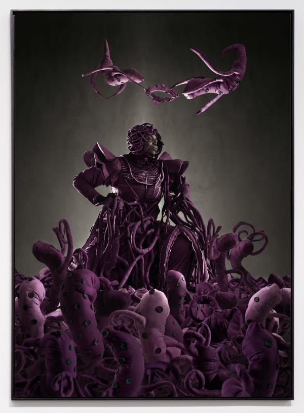 Mary Sibande, Admiration of the Purple Figure, 2013