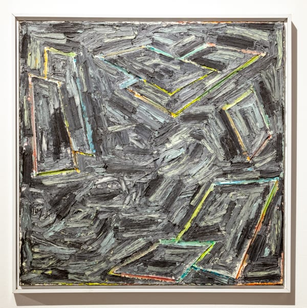 Jack Whitten Soulspace X (Black Jasmine), 1984 Oil and acrylic on canvas 20 x 20 in 50.8 x 50.8 cm