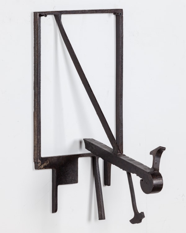 Richard Hunt b. 1935Wall Piece Ten, 1989 Welded steel 22 x 20 x 8 1/4 in 55.9 x 50.8 x 21 cm