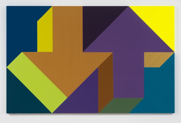 Tony Tasset Arrow Painting 64, 2016 Oil on aluminum panel 42 x 66 in 106.7 x 167.6 cm