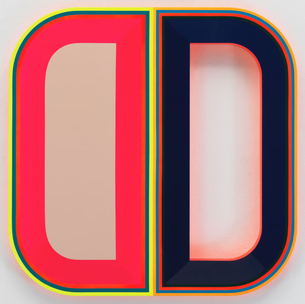 Beverly Fishman b. 1955Untitled (Insomnia), 2020 Urethane paint on wood 38 x 38 x 2 in 96.5 x 96.5 x 5.1 cm