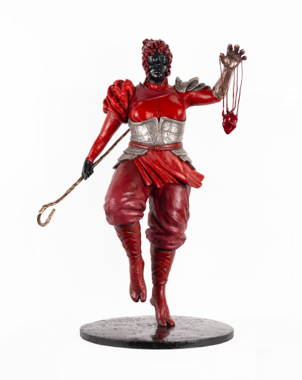 Mary Sibande Good is bad and bad is good, 2020 Painted Bronze 26 3/4 x 13 3/8 x 13 3/8 in 68 x 34 x 34 cm Edition of 6 plus 2 AP