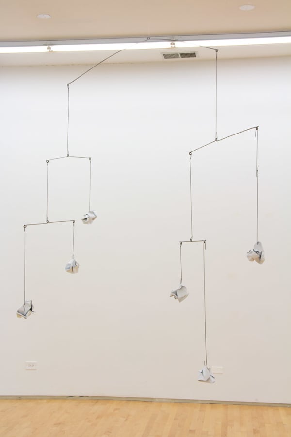 Scott Reeder Untitled (Mobile), 2012 Steel, aluminum, and enamel paint 107 x 84 x 44 in 271.8 x 213.4 x 111.8 cm