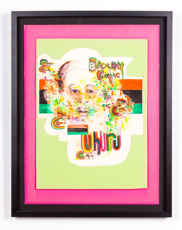Gerald Williams, Untitled (Black Day Coming Uhuru), 1972