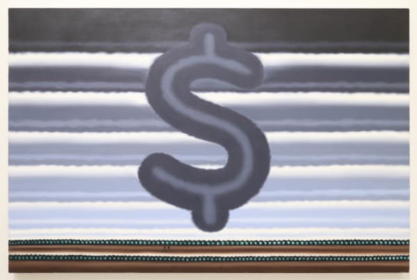 Roger Brown, Landscape with Dollar sign, 1991