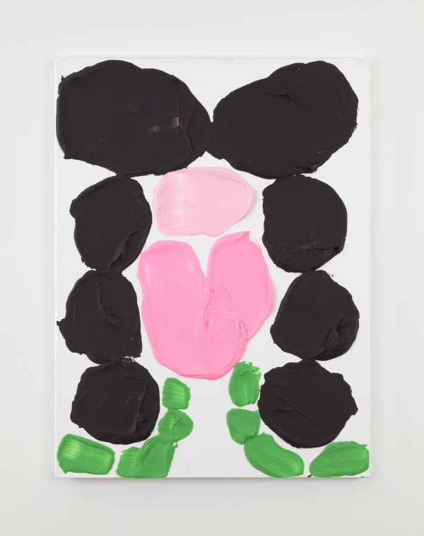 José Lerma b. 1971Charles II, 2013 Caulk on linen 24 x 18 x 3 in 61 x 45.7 x 7.6 cm