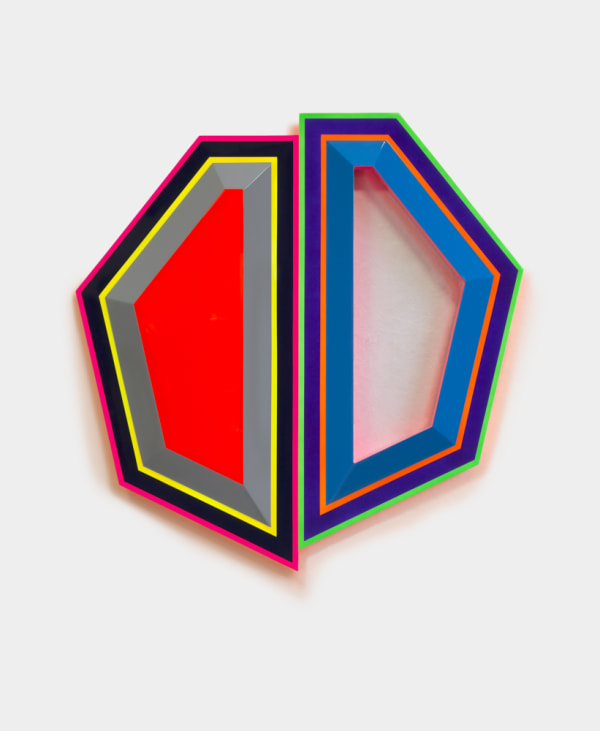 Beverly Fishman b. 1955Untitled (Split Depression), 2019 Urethane on wood 42 x 42 x 2 in 106.7 x 106.7 x 5.1 cm