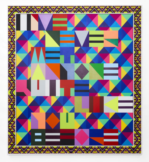 Jeffrey Gibson, I’VE NEVER MET ANYONE QUITE LIKE YOU BEFORE, 2019