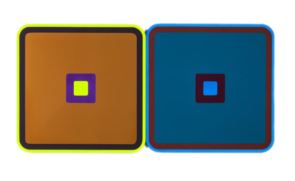 Beverly Fishman Untitled (Double Depression), 2019 Urethane paint on wood 44 x 88 x 2 in 111.8 x 223.5 x 5.1 cm