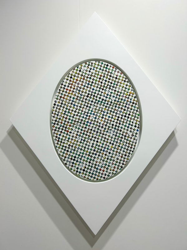 James Little b. 1952Dueling Squares, 2022 Oil and wax on linen with frame 52 x 39 in 132.1 x 99.1 cm