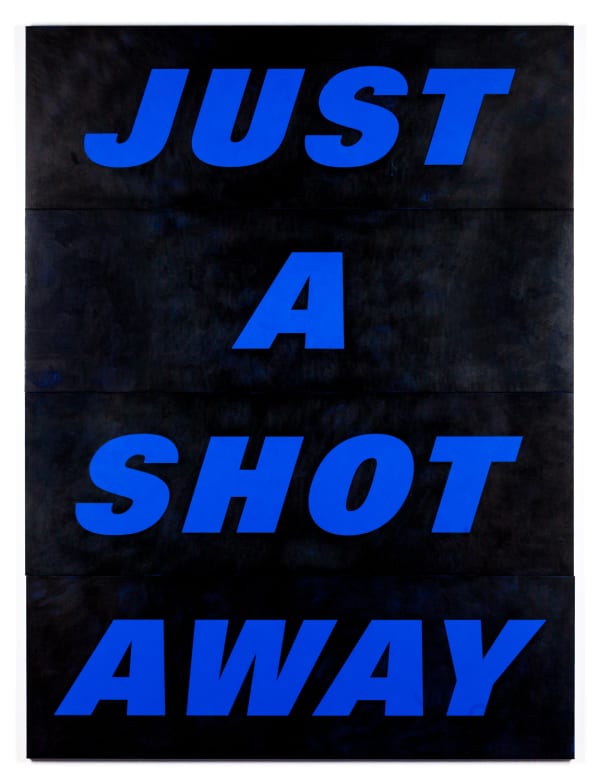 Deborah Kass b. 1952Just a Shot Away, 2015 Acrylic on canvas 96 1/2 x 72 in 245.1 x 182.9 cm Unframed