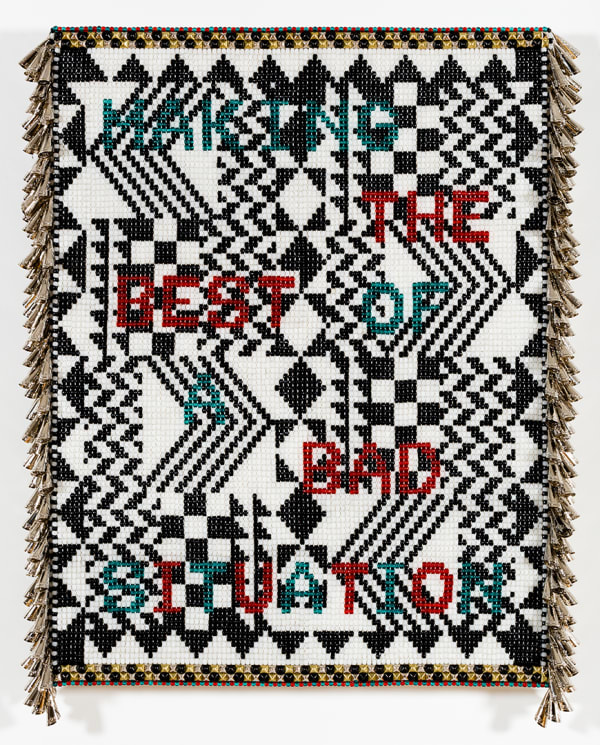 Jeffrey Gibson, MAKING THE BEST OF A BAD SITUATION, 2017