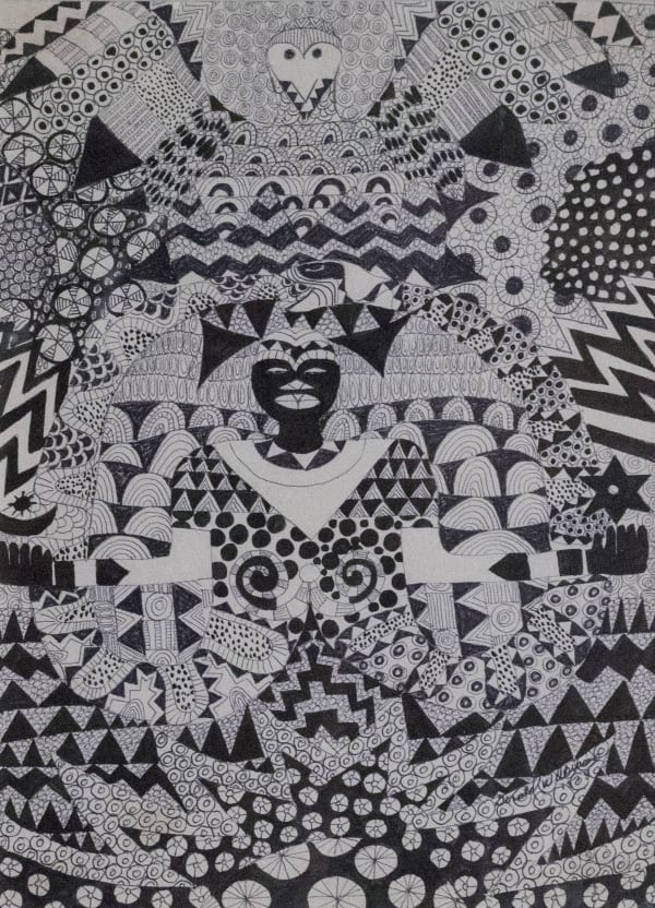 Gerald Williams Untitled, 1978 Ink on paper 19 x 16 x 1 in 48.3 x 40.6 x 2.5 cm