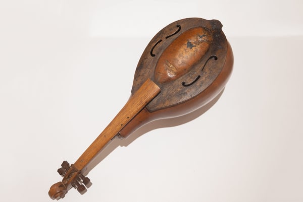 Unknown Untitled (lute) Gourd, wood 9 x 26 x 9 in. (22.86 x 66.04 x 22.86 cm)