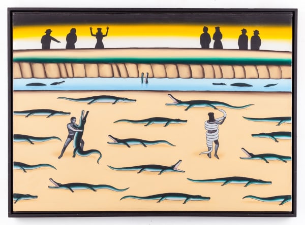 Roger Brown, Reptile Wrestlers, 1973