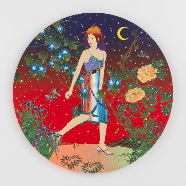 Tomokazu Matsuyama Still Life Not In My Name, 2021 Acrylic and mixed media on canvas 60 x 60 x 2 inches 152.4 x 152.4 x 5.1 cms