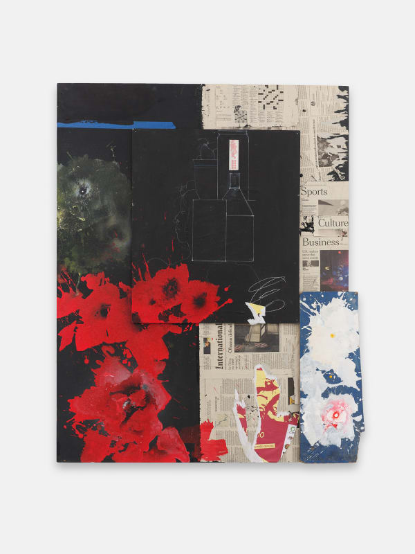 Raymond Saunders Untitled Mixed media on board 48 1/8 x 38 5/8 in 122.2 x 98.1 cm