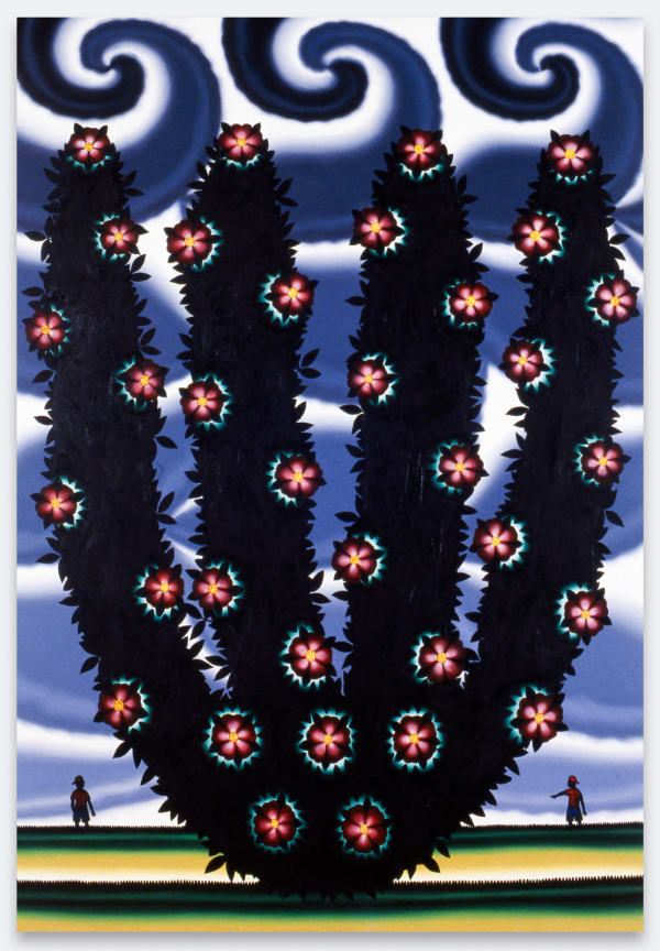 Roger Brown Rosa Californica, 1994 Oil on canvas 72 x 48 x 2 in 182.9 x 121.9 x 5.1 cm