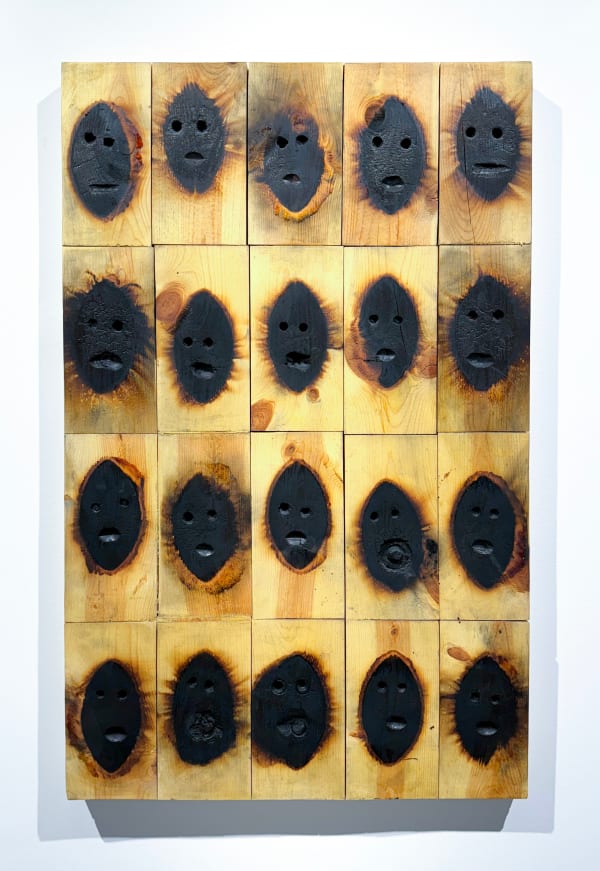 Willie Cole Minus 20, 2006 Scorched plywood 43 1/8 x 27 1/4 x 2 3/4 in. 109.5 x 69.2 x 7 cm