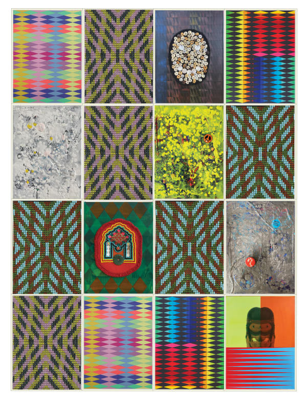 Jeffrey Gibson, OVER THE RAINBOW, 2021