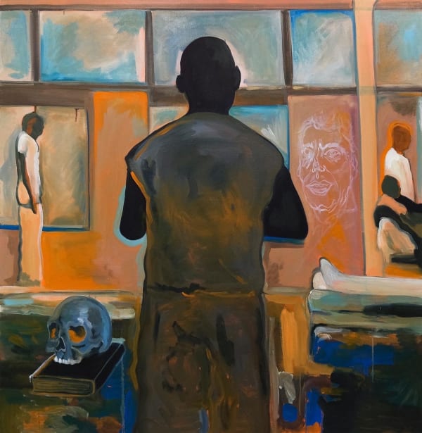 Nikko Washington World's Largest Machine , 2022 Oil on canvas 48 x 48 in 121.9 x 121.9 cm