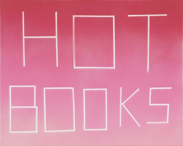 Scott Reeder Untitled (Hot Books), 2012 Acrylic and enamel on canvas 16 x 20 in 40.6 x 50.8 cm