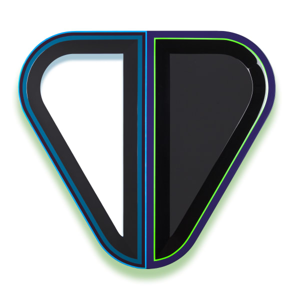 Beverly Fishman Untitled (Epilepsy), 2019 Urethane paint on wood 44 x 45 x 2 in 111.8 x 114.3 x 5.1 cm