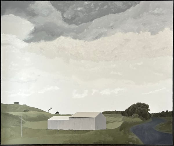 Neil William's oil on linen painting 'Back Again', as featured in his solo exhibition 'Distance' at kellilundberg.art.