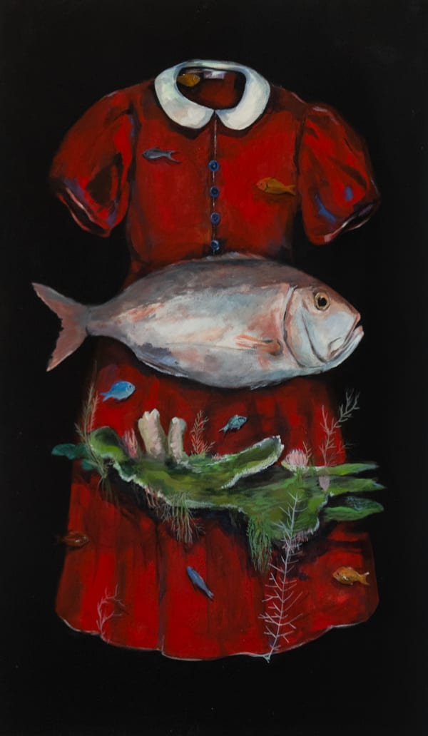 Julie Hamilton, Girl with Fish, 2025