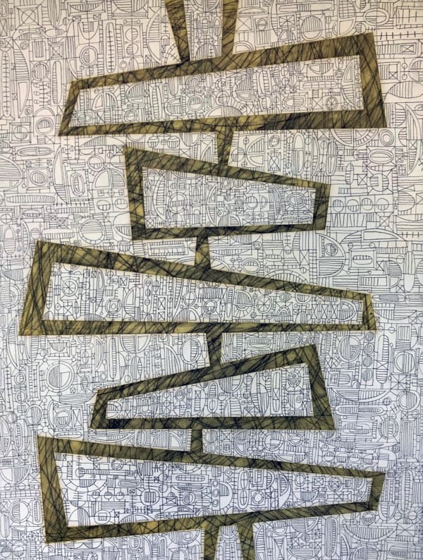 Moya Aiken Stacked One, 2018 30 x 22 inches (unframed), 38 x 31 inches (framed)