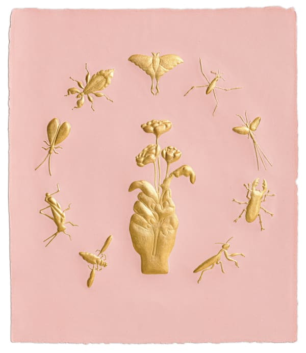 Tricia Wright, Small Matters (hand and flower), 2023