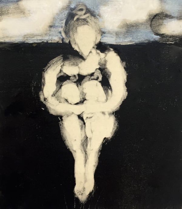 David Konigsberg Girl at the Beach, 2020 6.5 x 7.5 inches